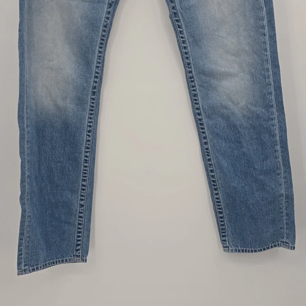 True Religion Skinny With Flap Pockets Basic Natural Blue Men's Size 34×34